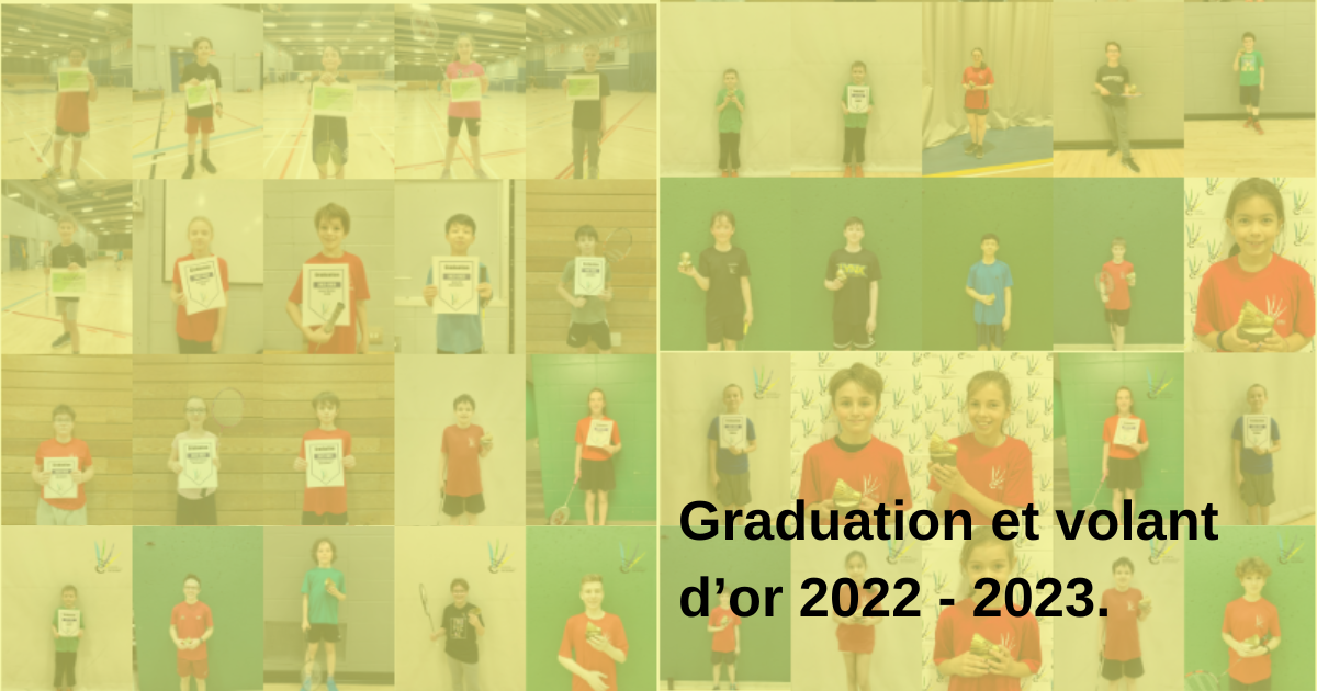 Graduation et volant d&rsquo;or